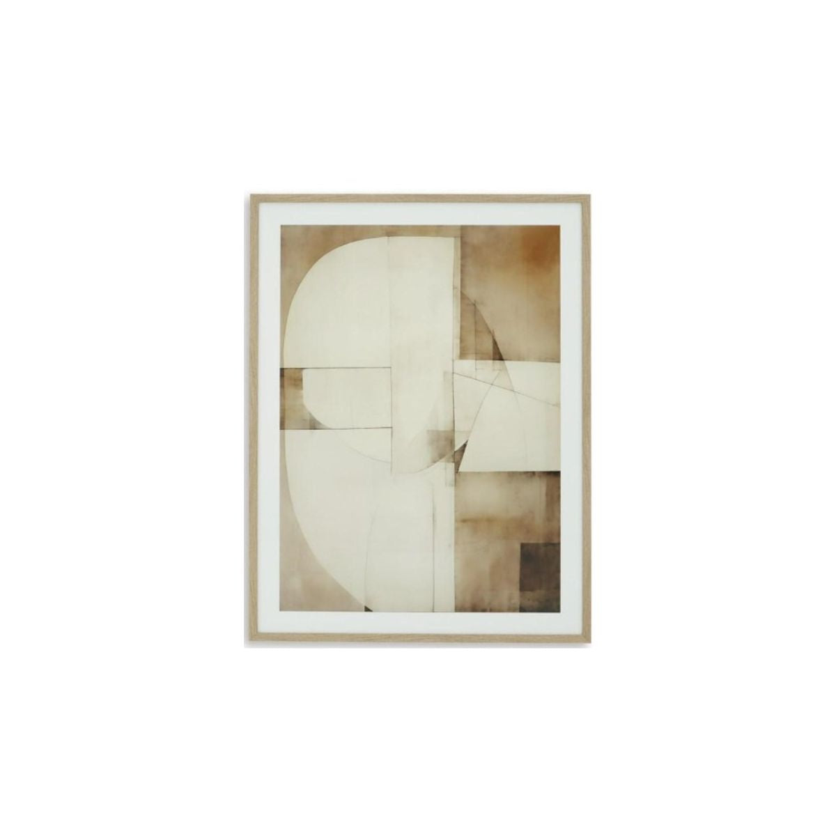 ABSTRACT NEUTRAL SHAPES WALL ART 30X40 1