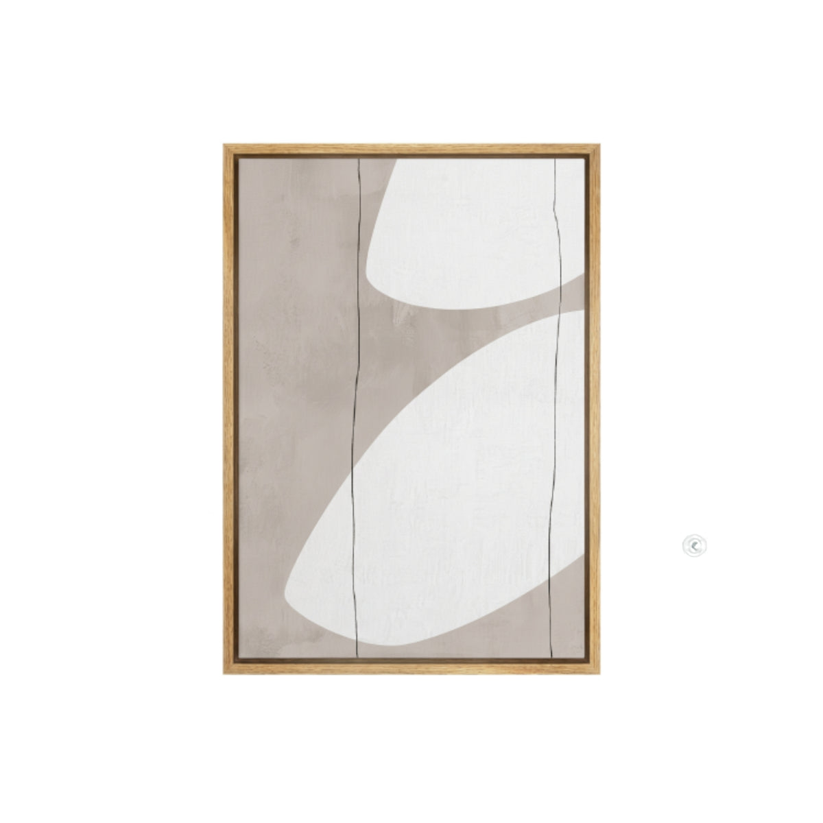GEO WHITE SHAPES 24X36