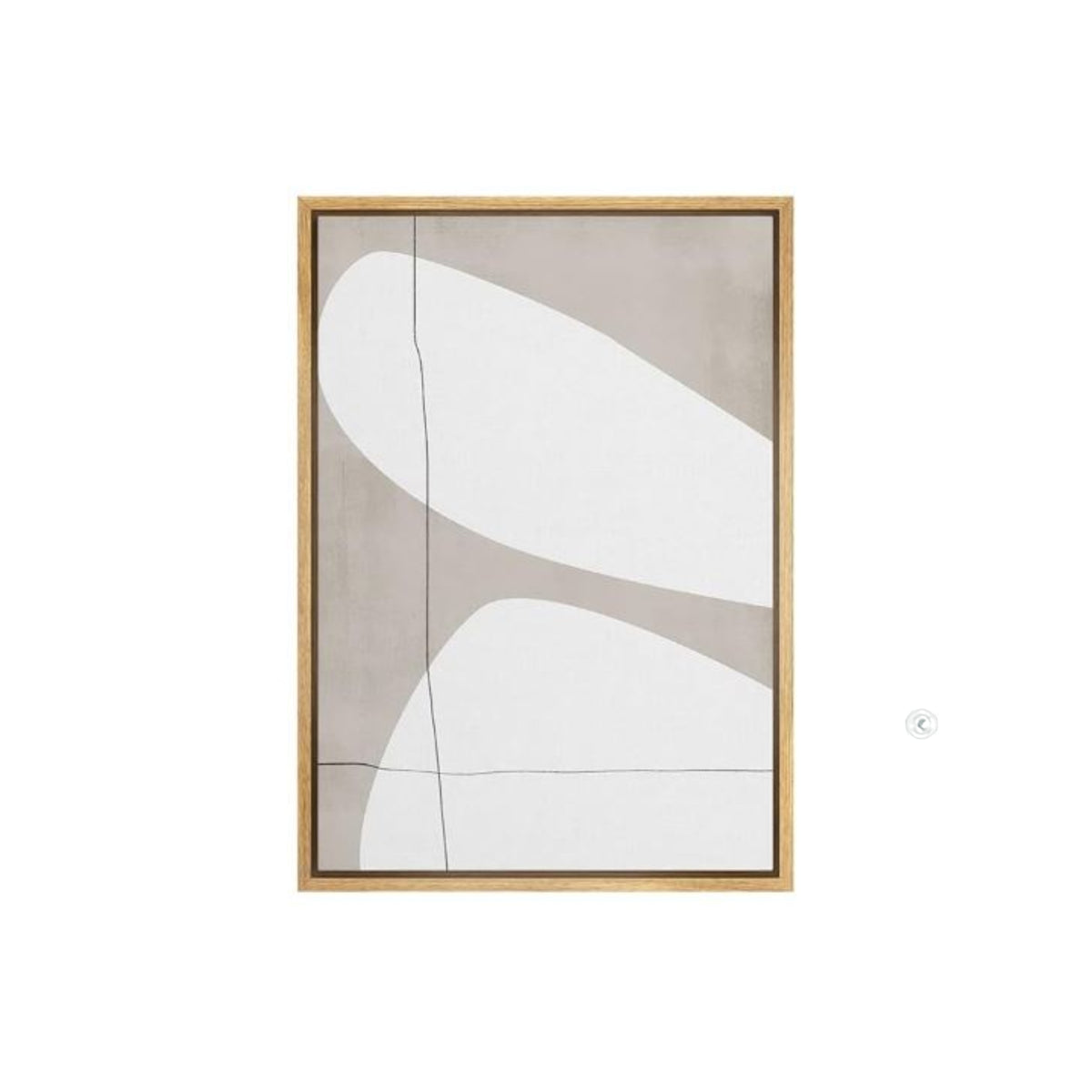 GEO WHITE SHAPES 24X36