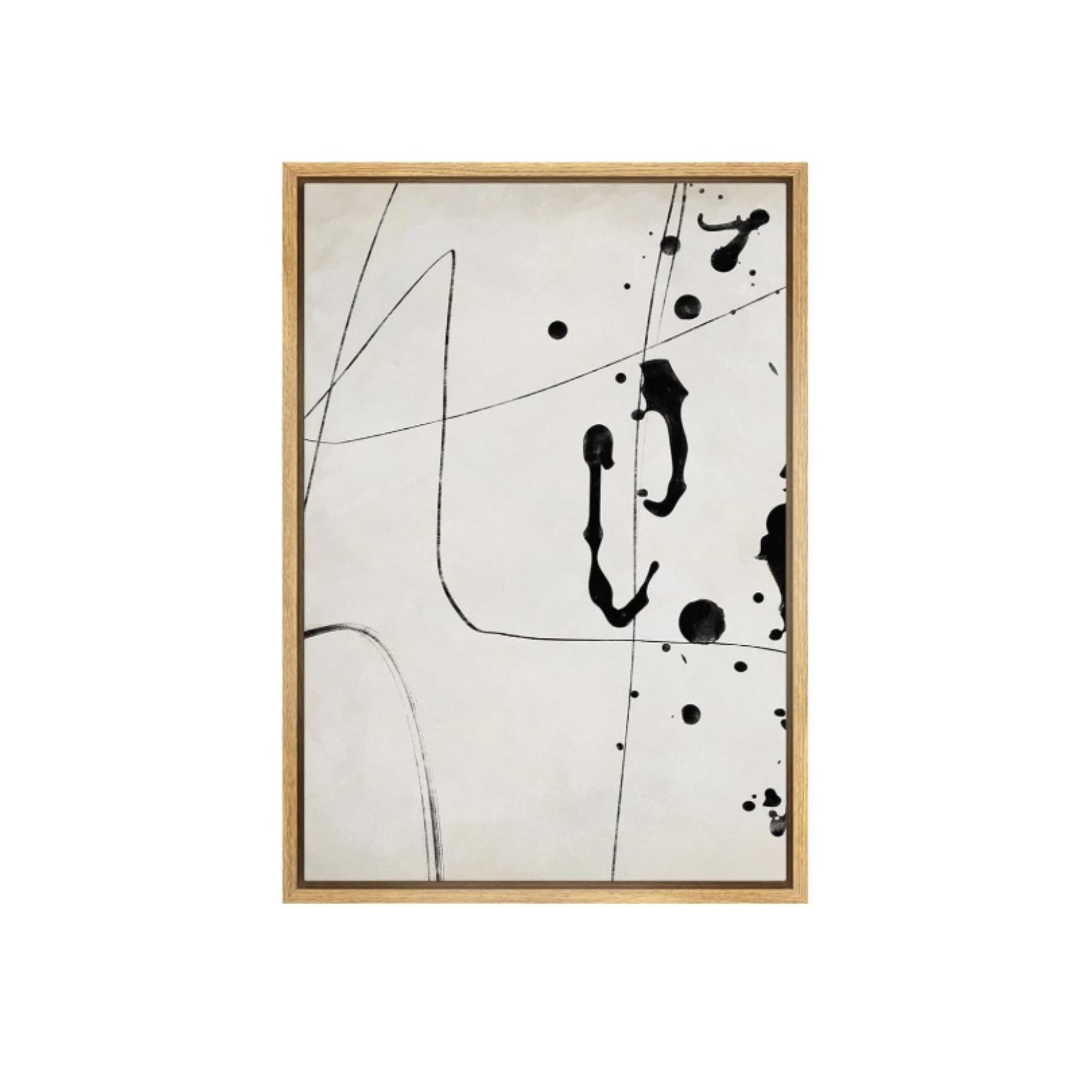 INK BLOT WALL ART 24X36 NATURAL 1