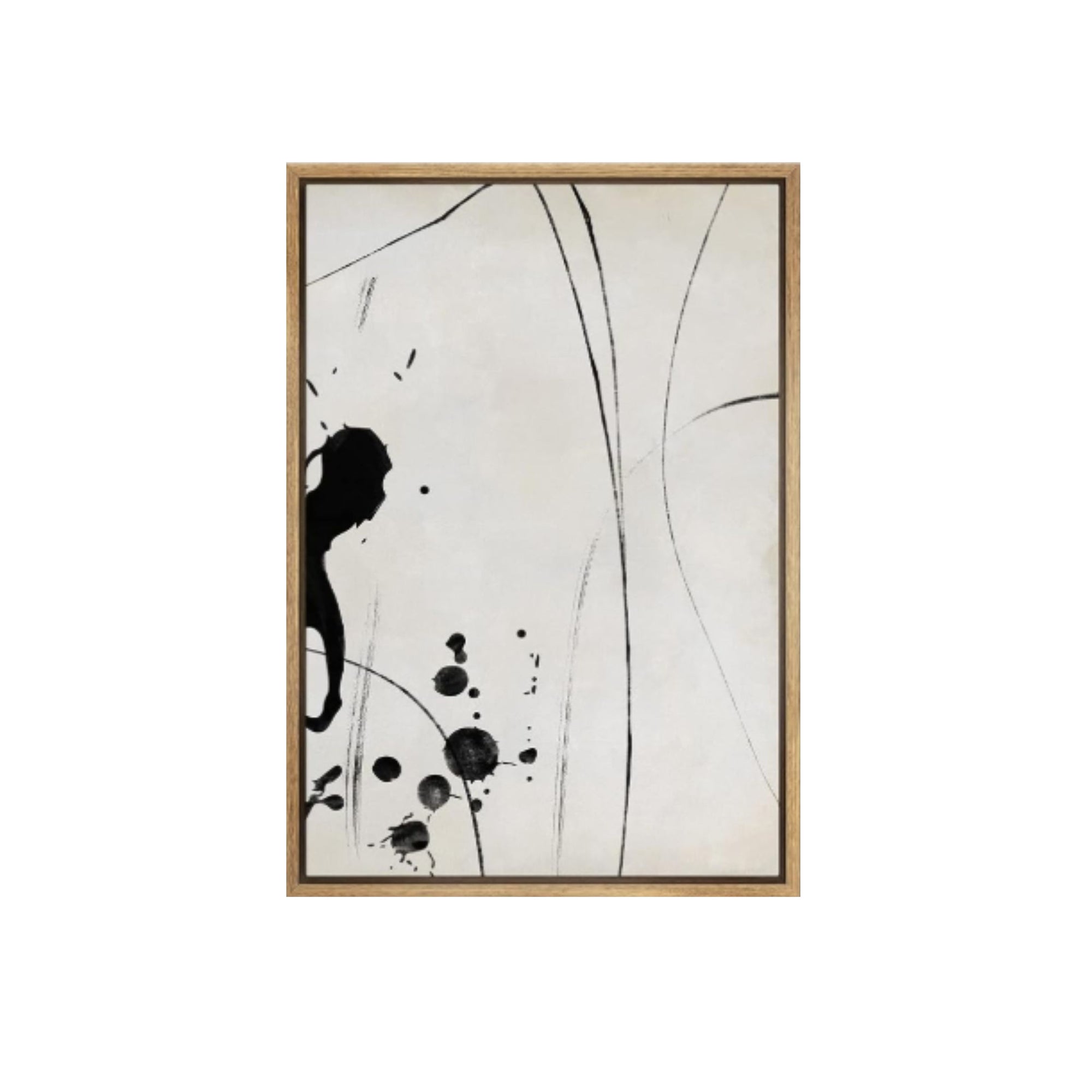 INK BLOT WALL ART 24X36 NATURAL 2
