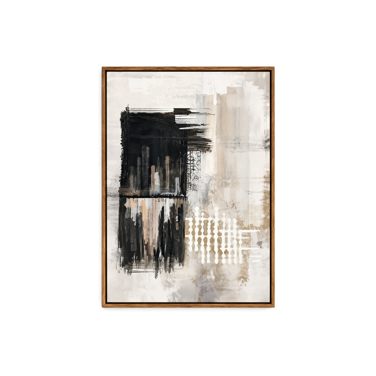 BLACK NEUTRAL MINIMALIST CANVAS I A