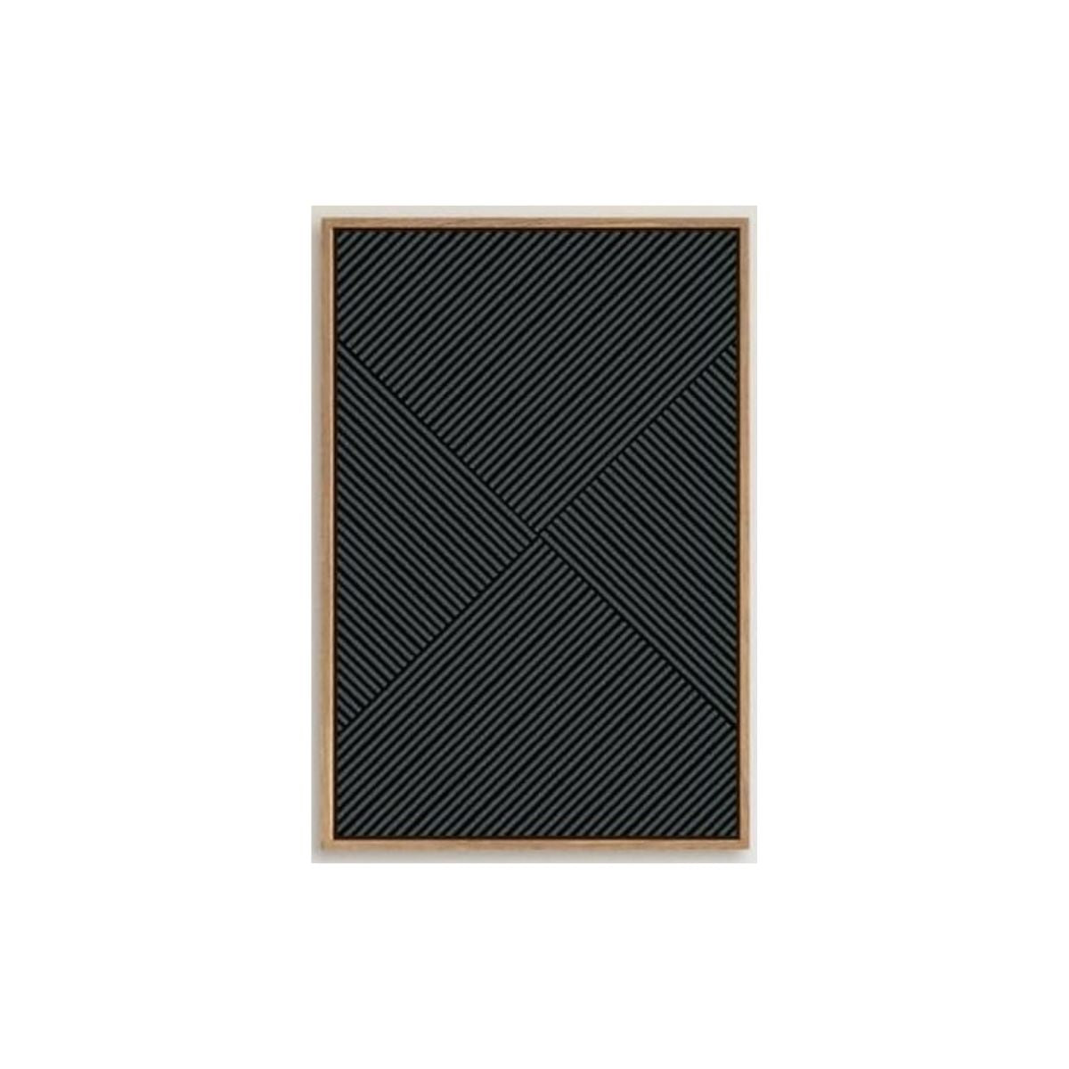 BLACK LINE MINIMALIST WALL ART II 16X24