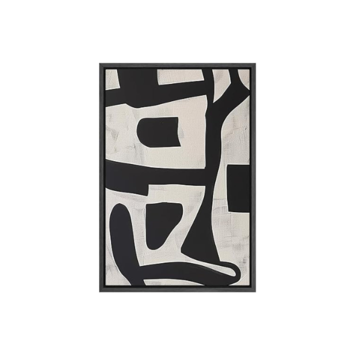 BW ABSTRACT IN BLACK FRAME 24X36