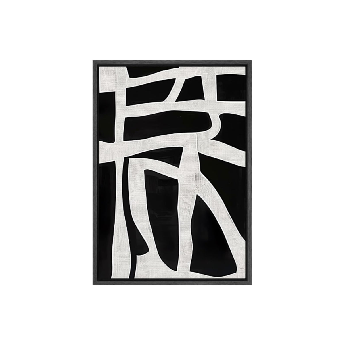 BW ABSTRACT IN BLACK FRAME 24X36
