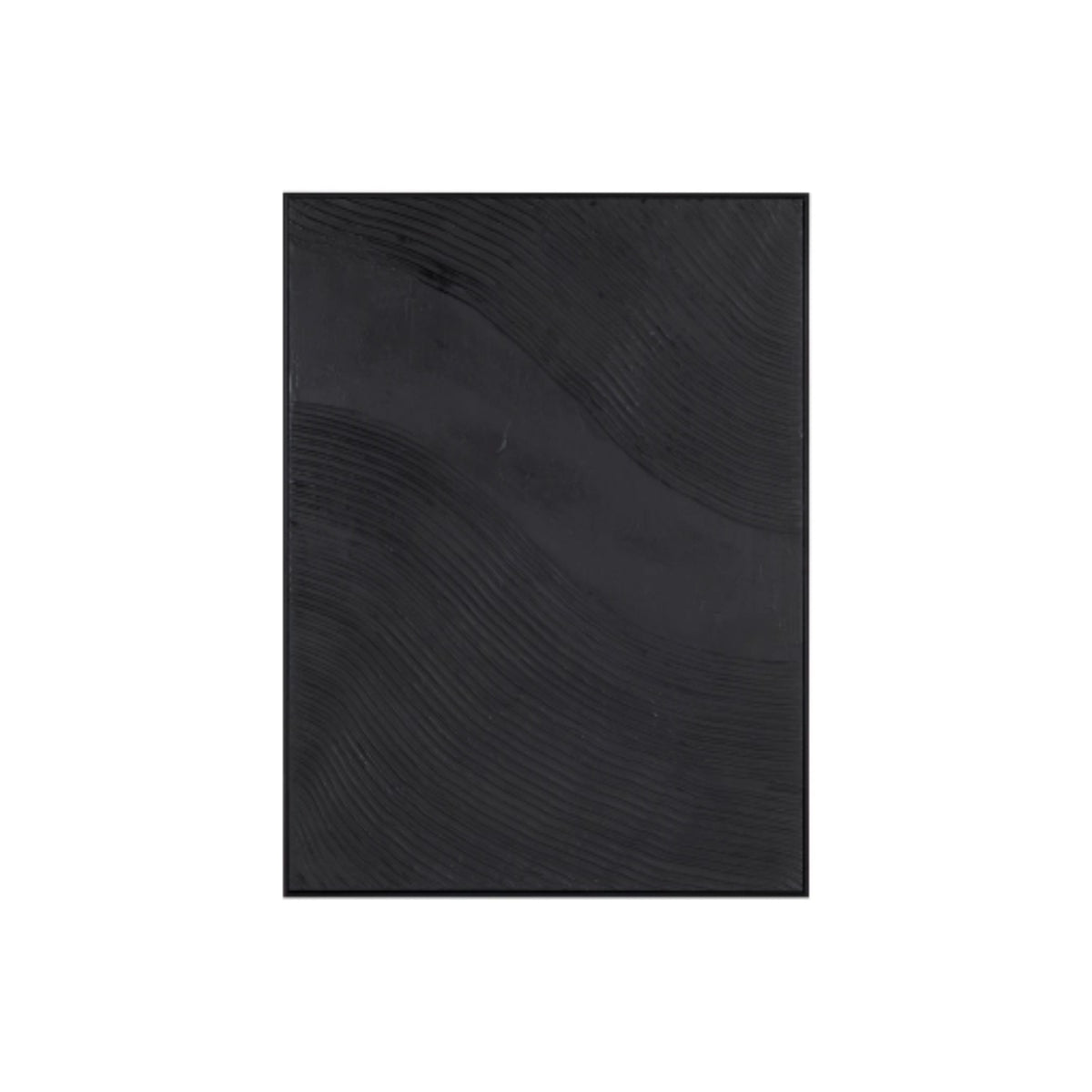 BLACK ABSTRACT CANVAS 36X48