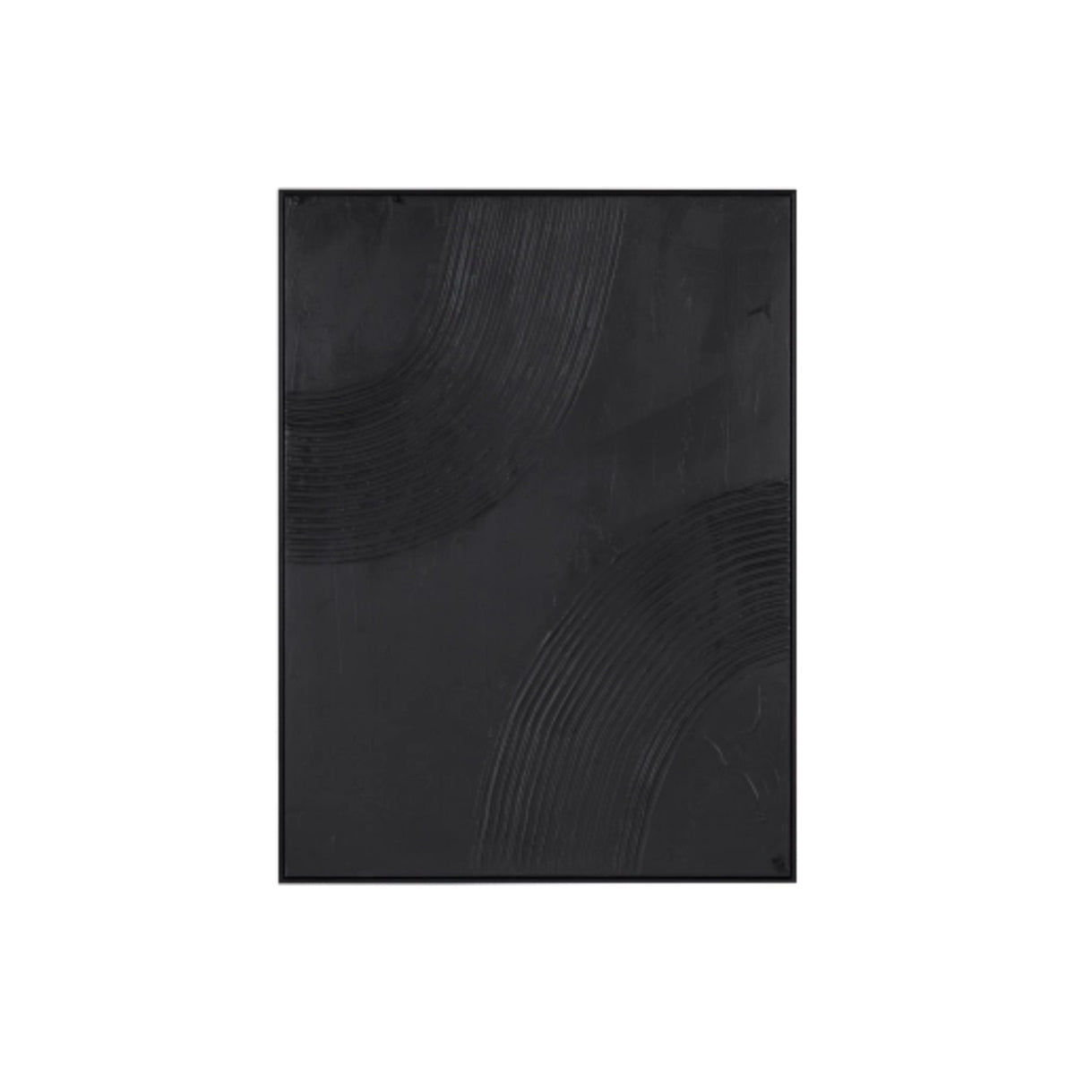 BLACK ABSTRACT CANVAS 36X48