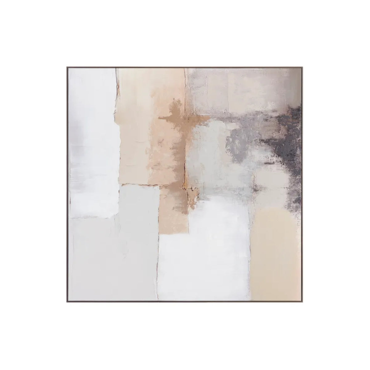 ABSTRACT BROWN CANVAS 60x60