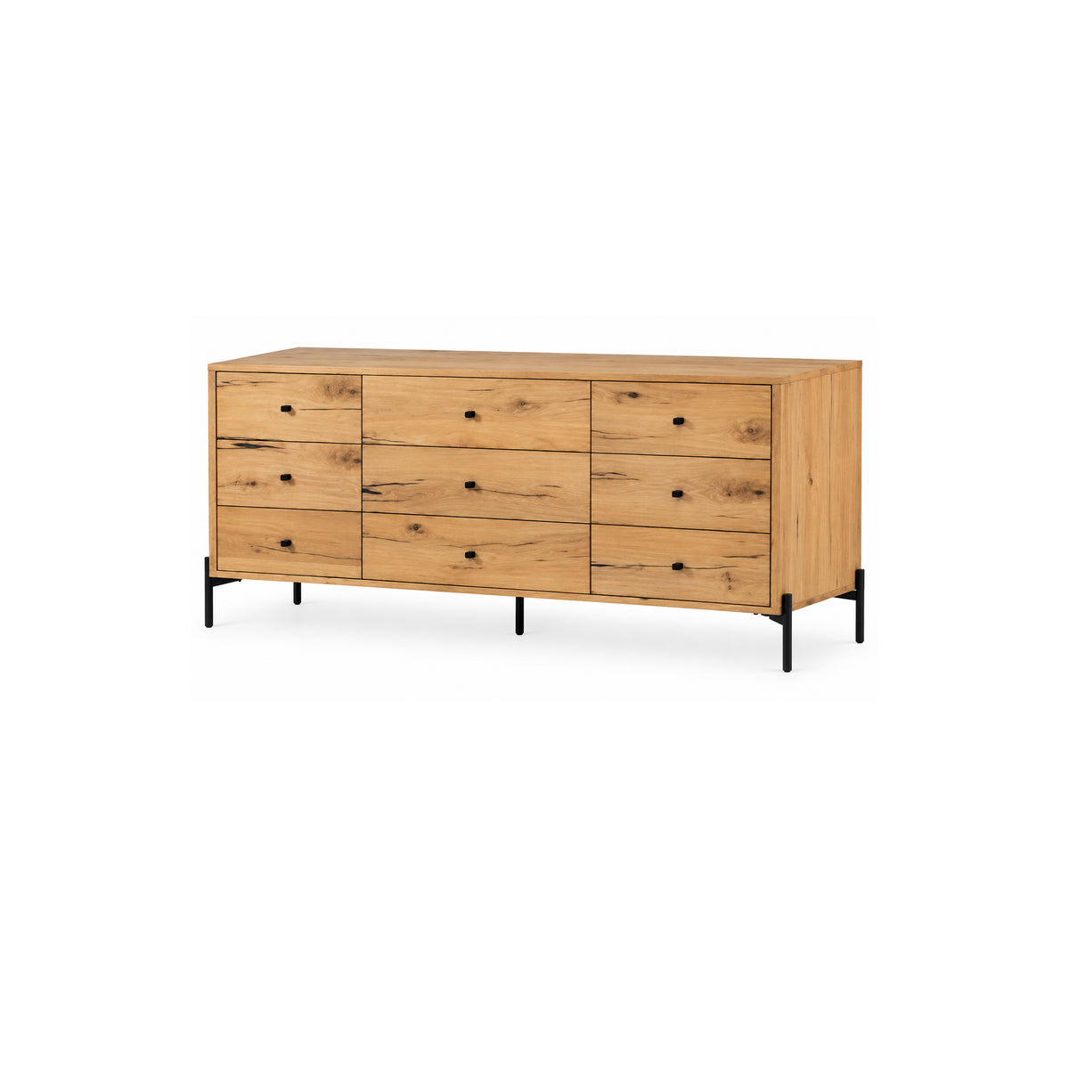 65.5"L 9 DRAWER DRESSER