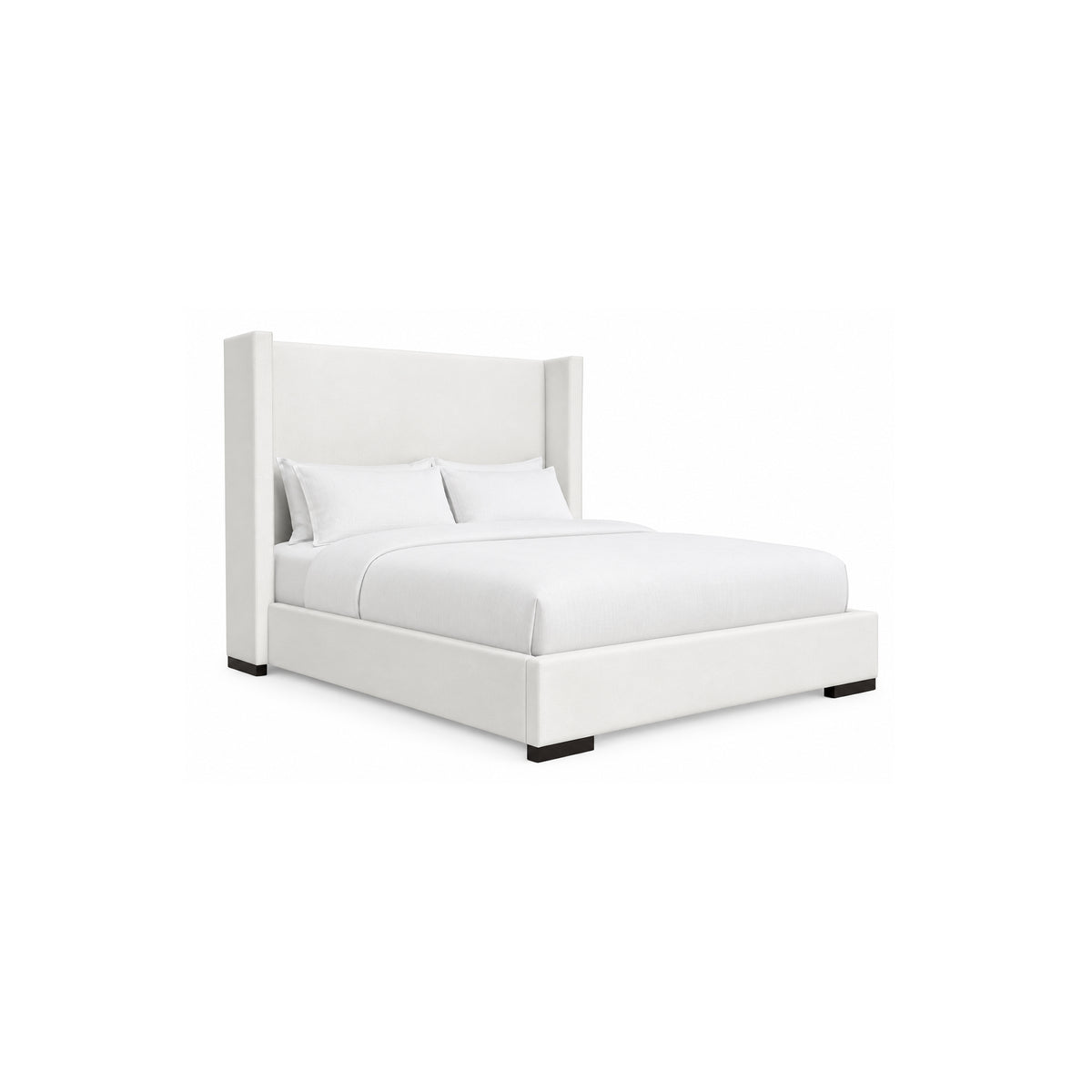 69"H WHITE KING BED COMPLETE R