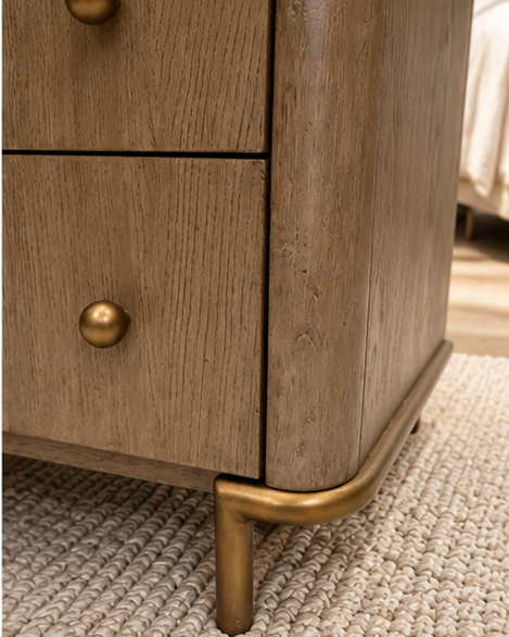 26"L 3-DRAWER NIGHTSTAND SANDWASH