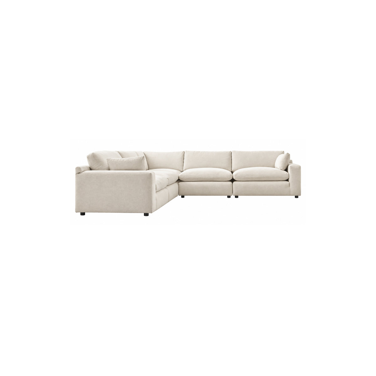 6-PIECE BEIGE SECTIONAL SOFA