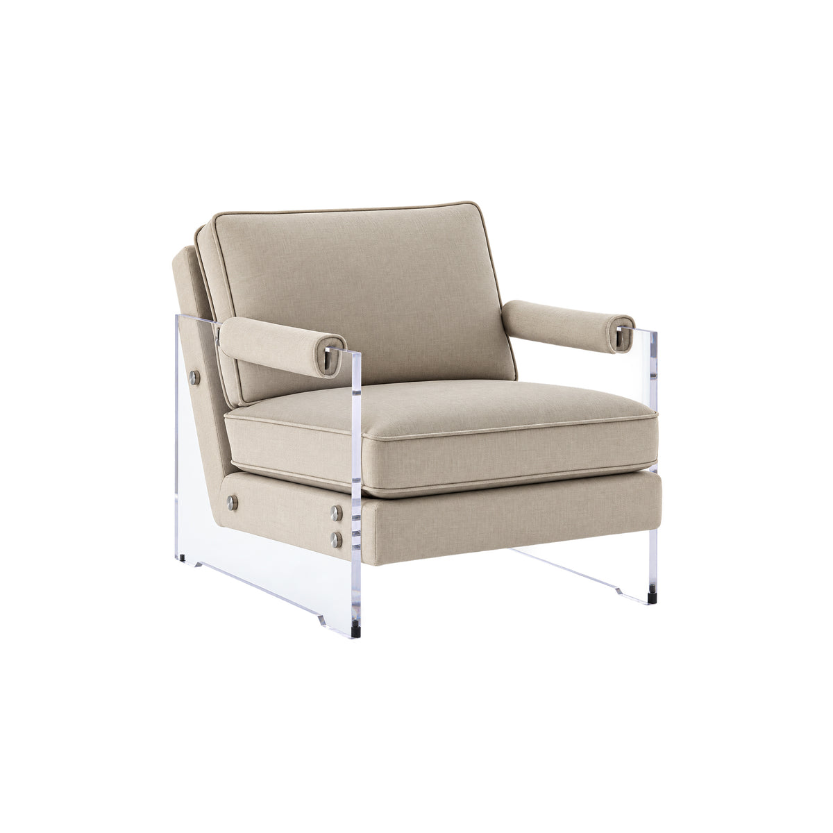 TAUPE ACRYLIC CHAIR B